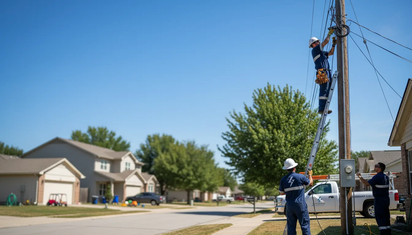 Residential electrician providing installation services in Carney, MI